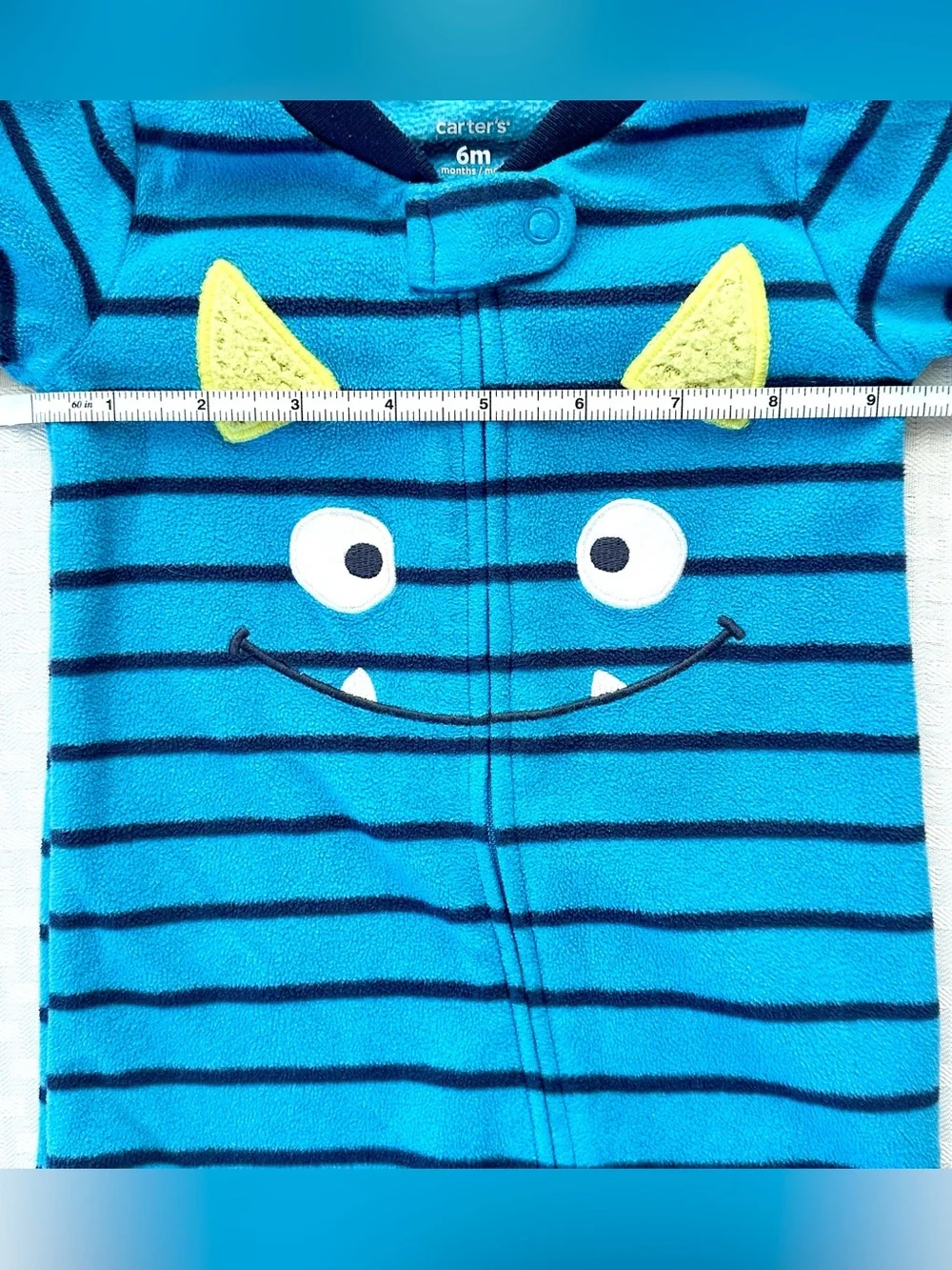 Carter’s Baby Boy 6M Fleece Footed Pajamas Lot 3 Monster Dinosaur Airplanes
